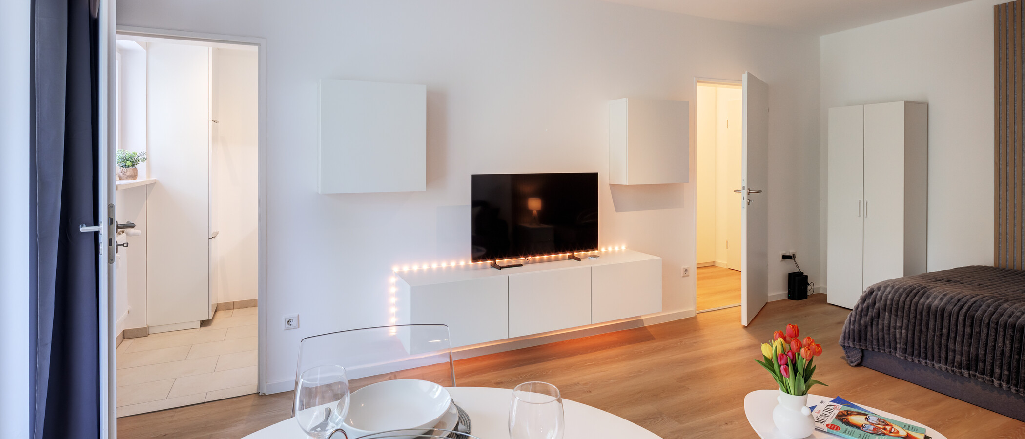 appartement München Schwabing-West 02 pièce à vivre 14831