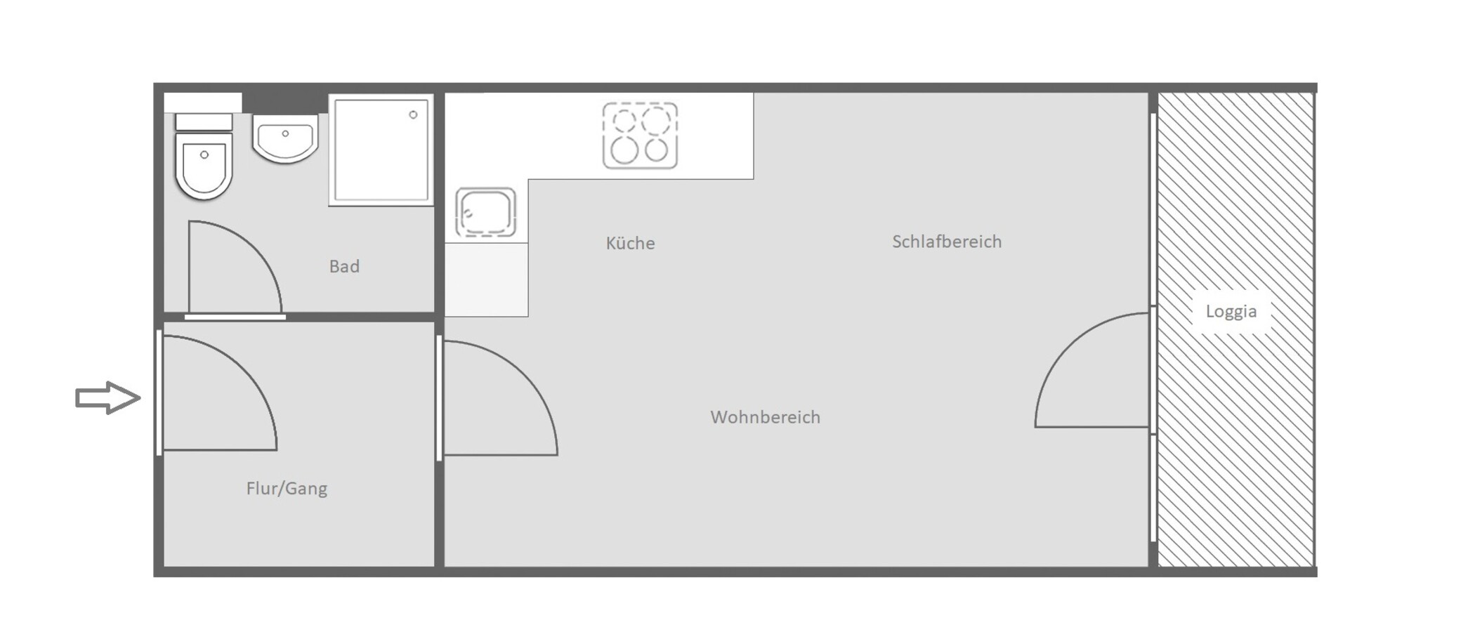 appartement München Schwabing-West 01 plan d'étage 14835