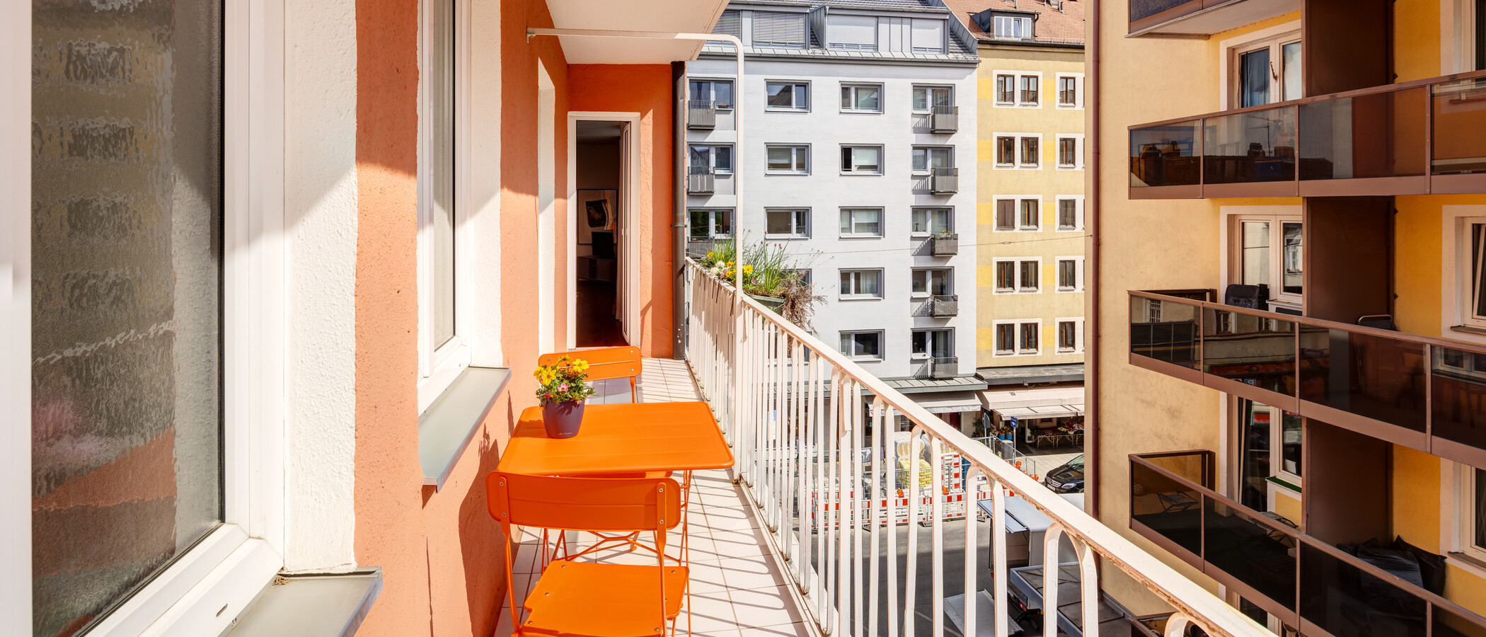 appartement München Schwabing (links der Leopoldstraße) 01 balcon 14839