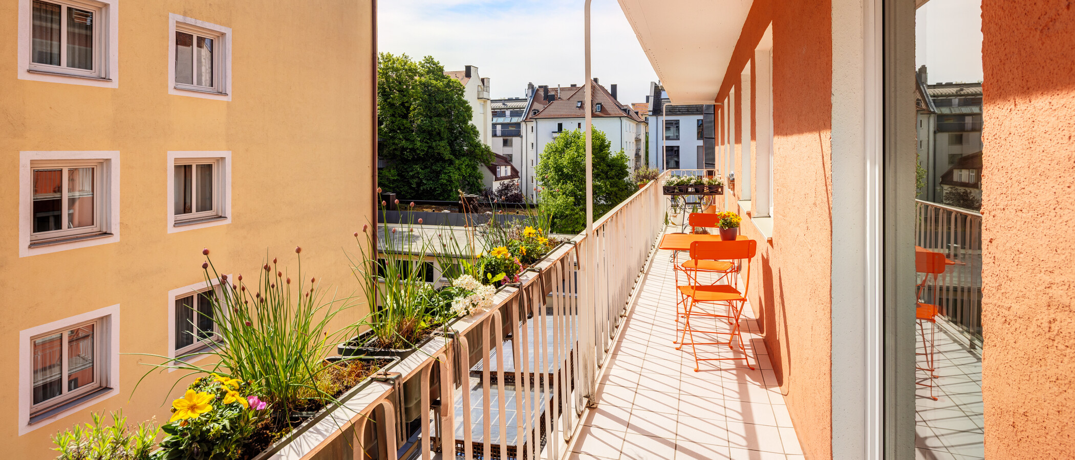 appartement München Schwabing (links der Leopoldstraße) 02 balcon 14839