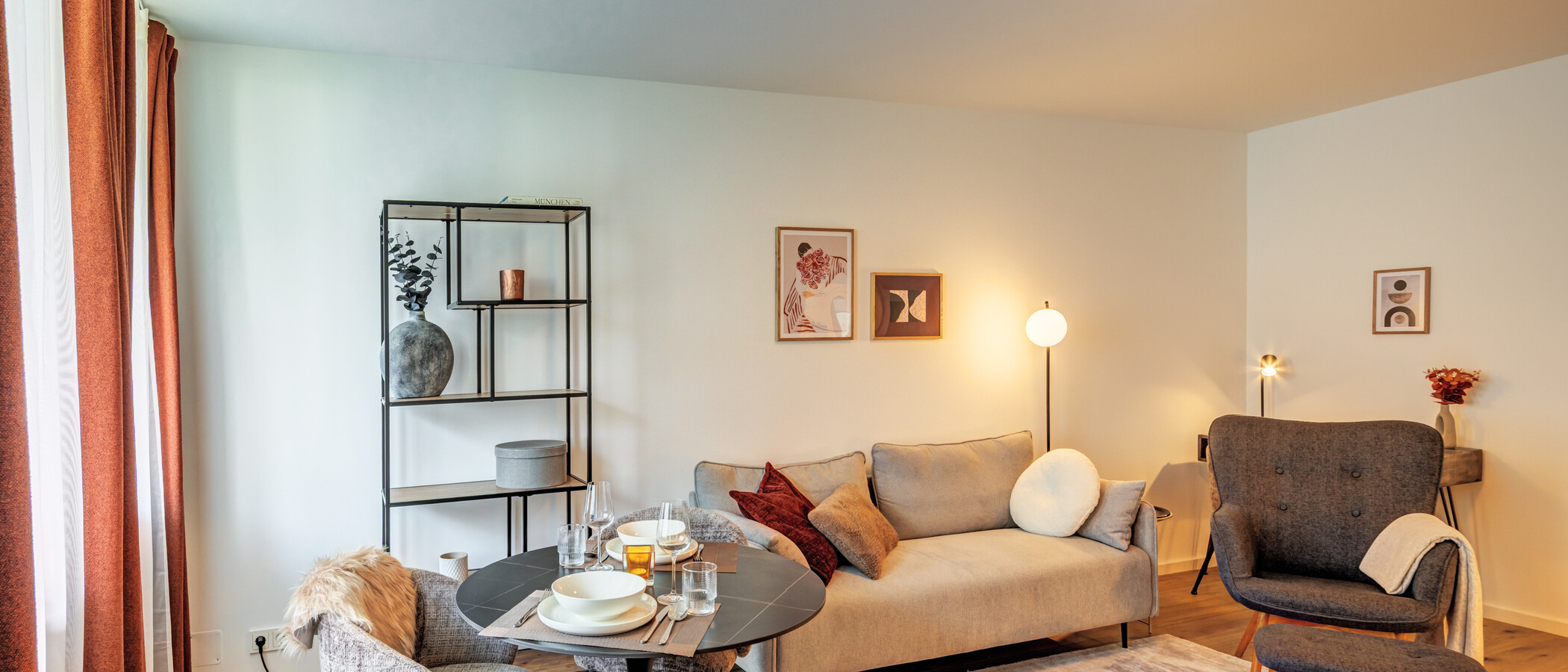 appartement München Schwabing-West 02 pièce à vivre 14841