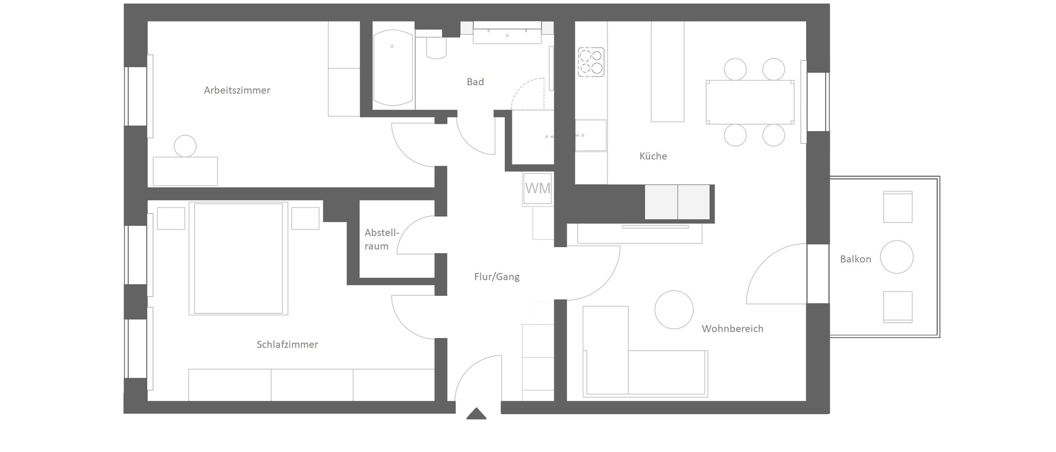 appartement München Au-Haidhausen 01 plan d'étage 14842