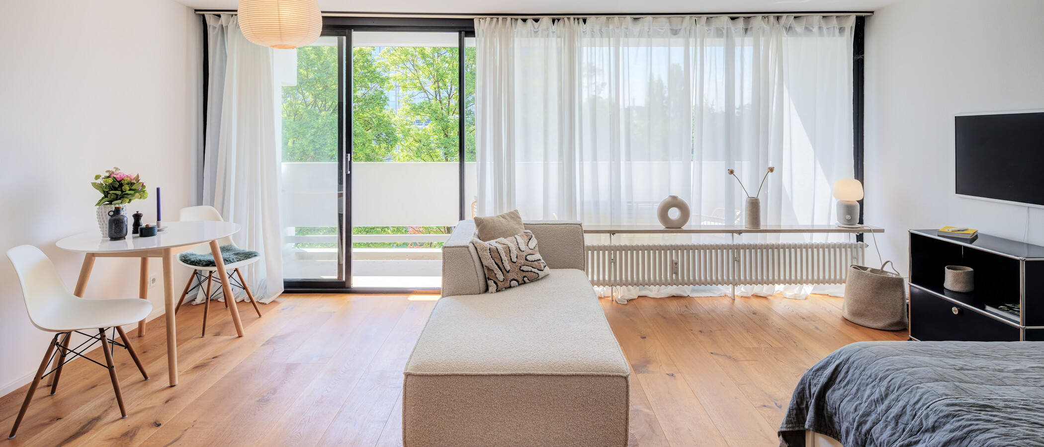 appartement München Nymphenburg 01 pièce à vivre 14845