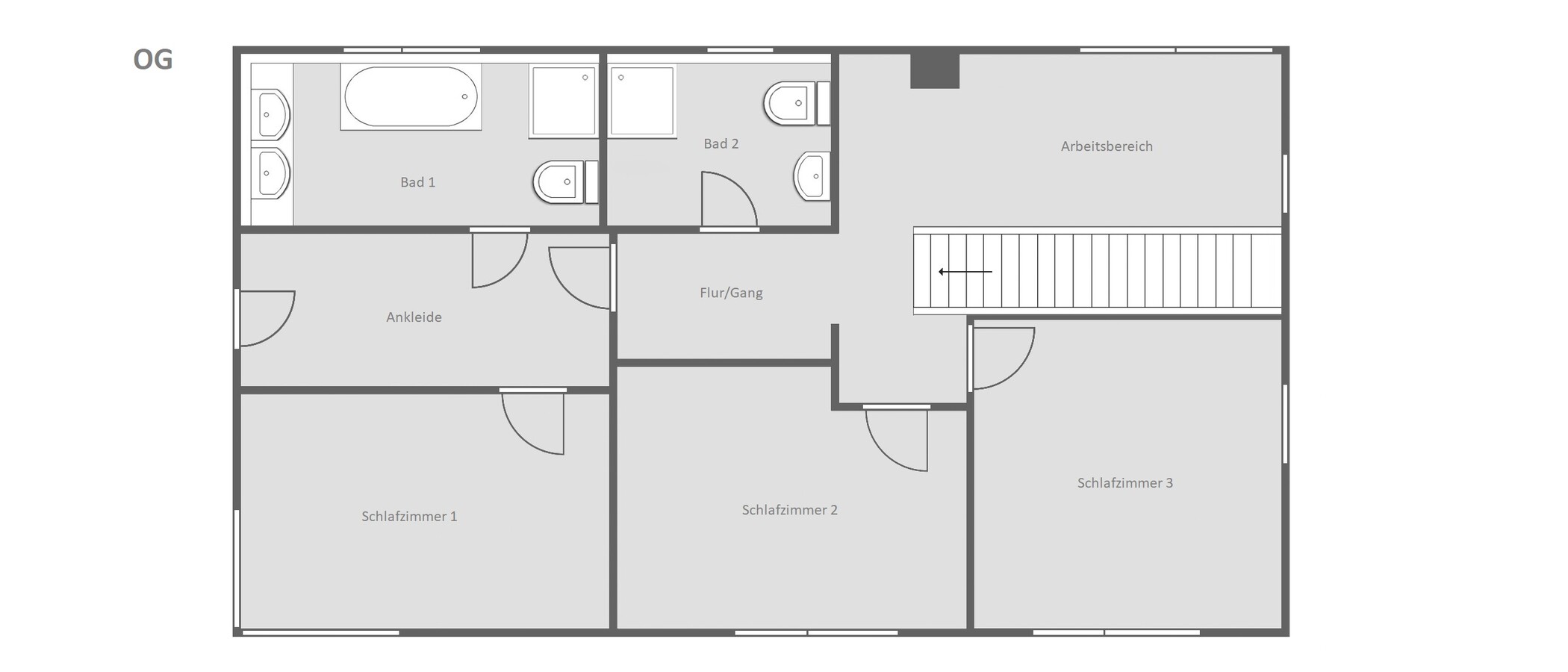 maison individuelle Fahrenzhausen 02 plan d'étage 14846