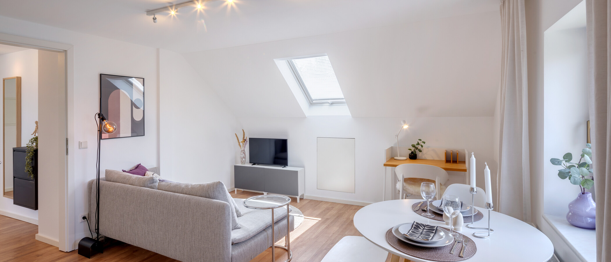 appartement sous les toits München Daglfing 01 pièce à vivre 14852