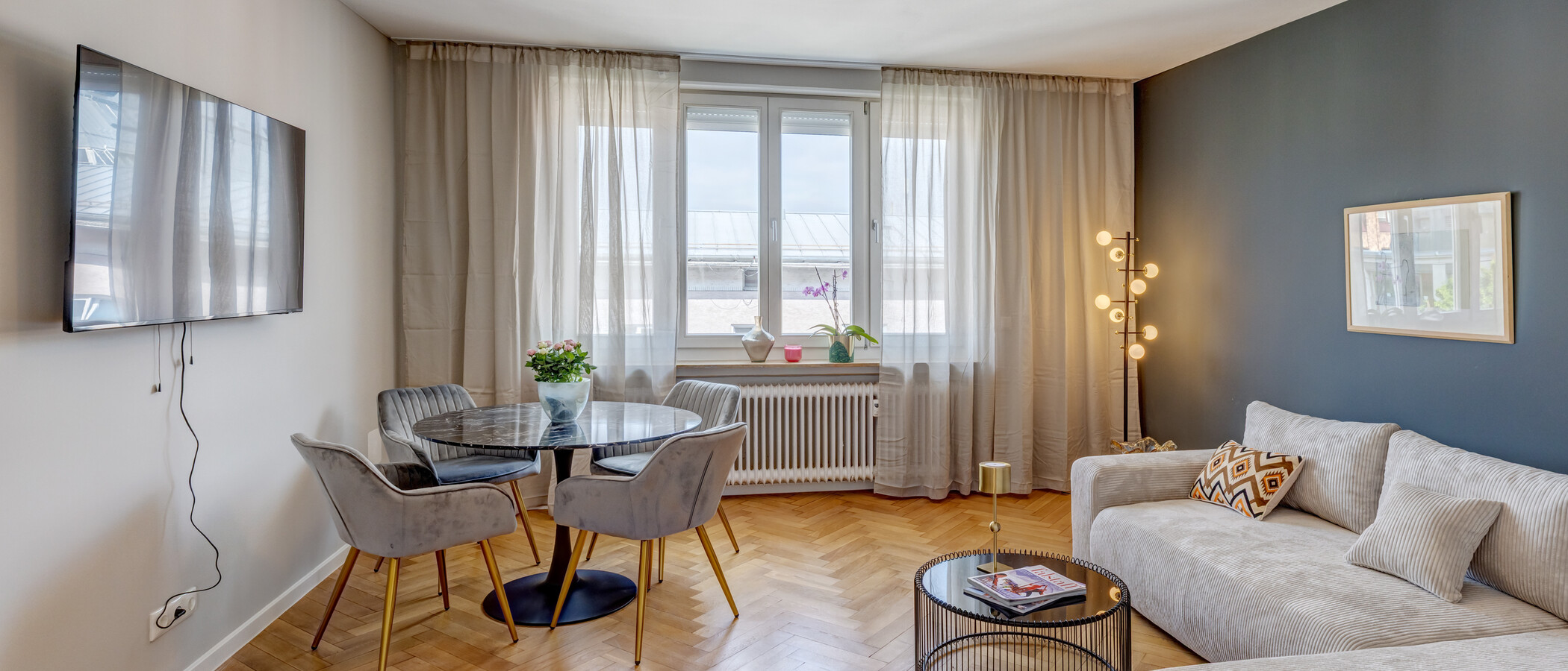 appartement München Maxvorstadt - Universitätsviertel 02 salle de séjour 14853