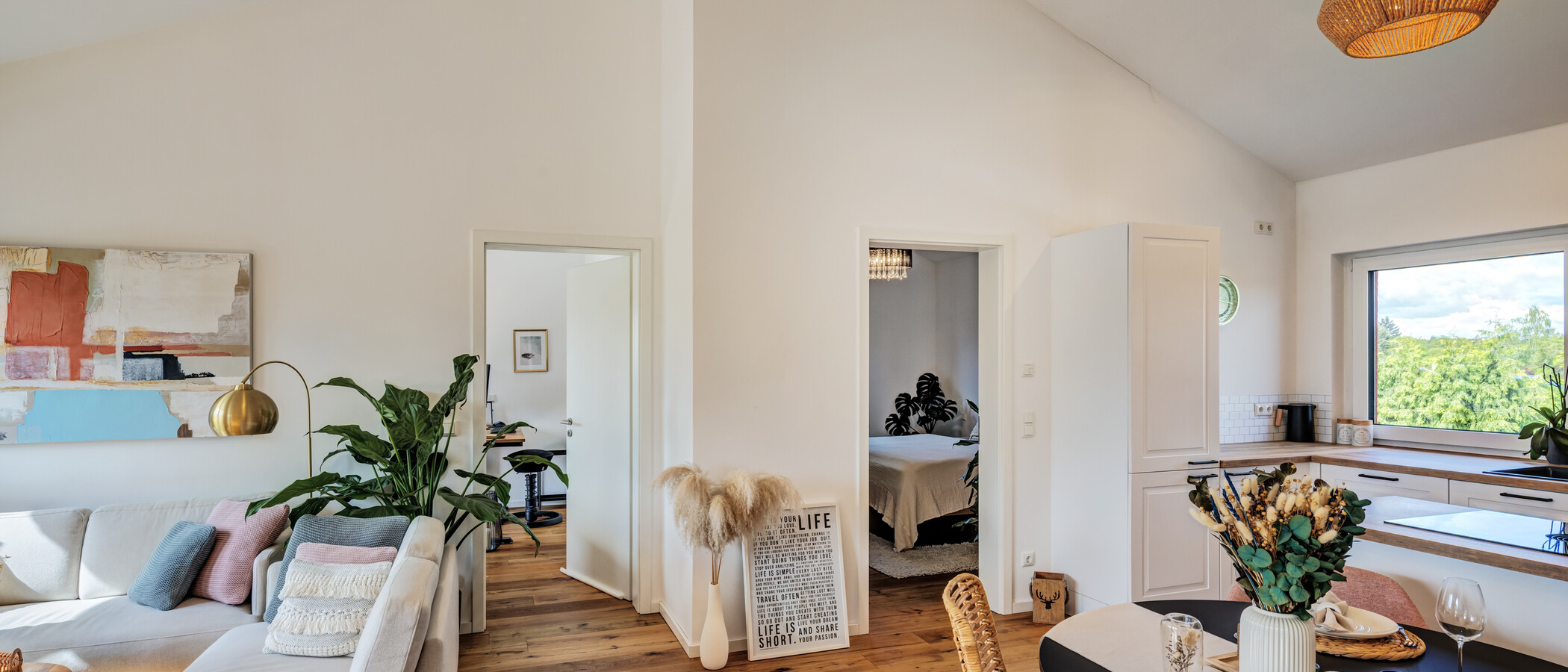 appartement avec terrasse sur le toit Planegg 02 pièce à vivre 14854