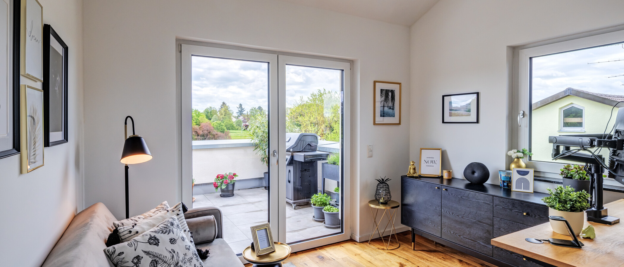 appartement avec terrasse sur le toit Planegg 01 Bureau/Chambre d’amis 14854