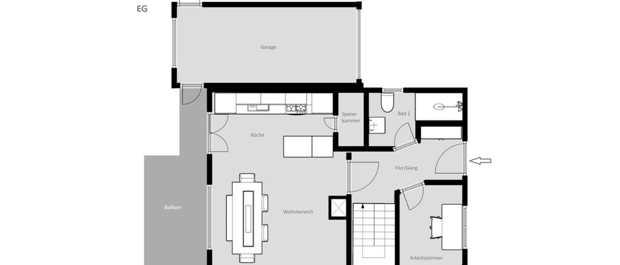 maison mitoyenne Wörthsee 01 plan d'étage 14865