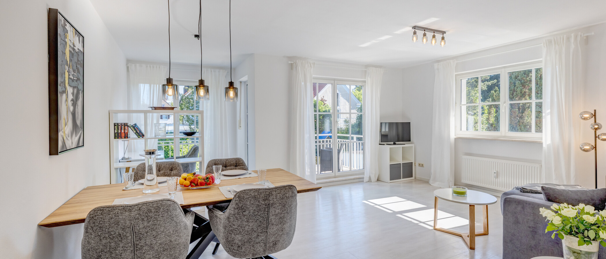 appartement München Untermenzing 01 pièce à vivre 14866