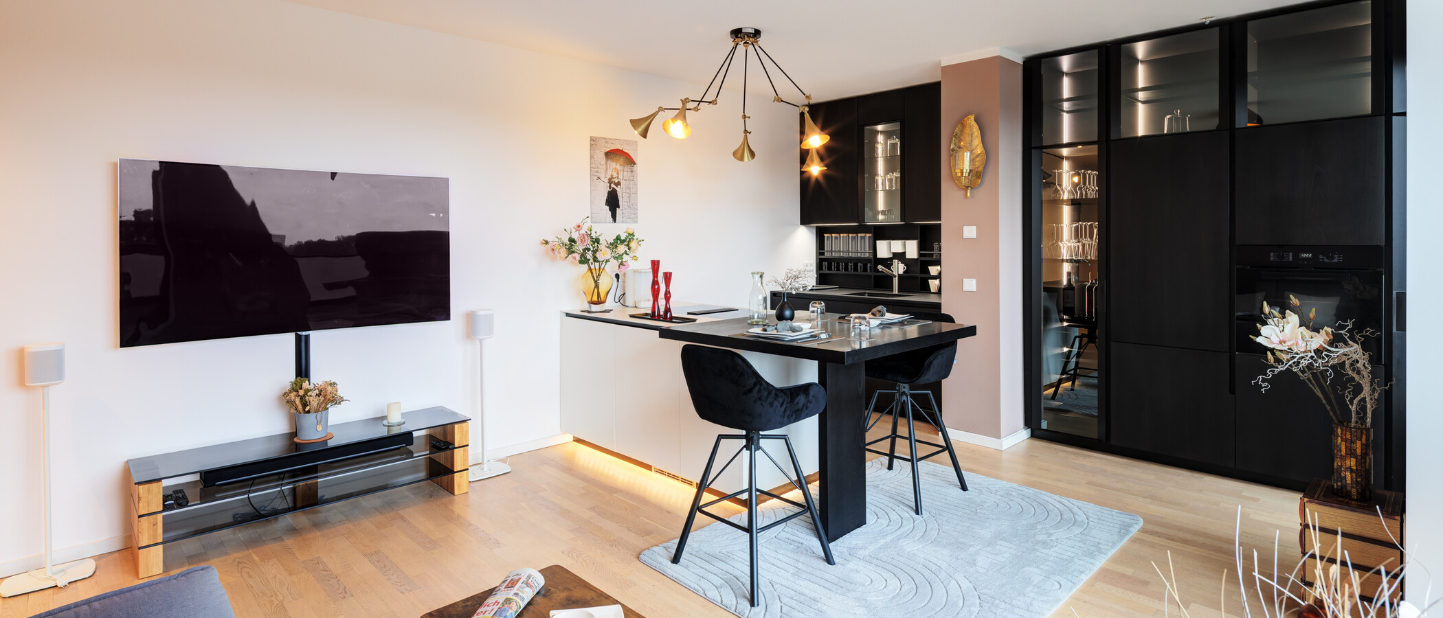appartement avec terrasse sur le toit München Sendling 03 pièce à vivre 14873