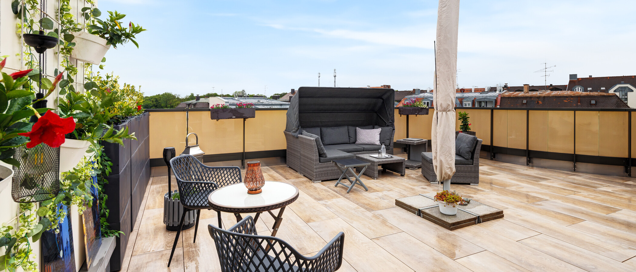 appartement avec terrasse sur le toit München Sendling 01 terrasse sur le toit 14873