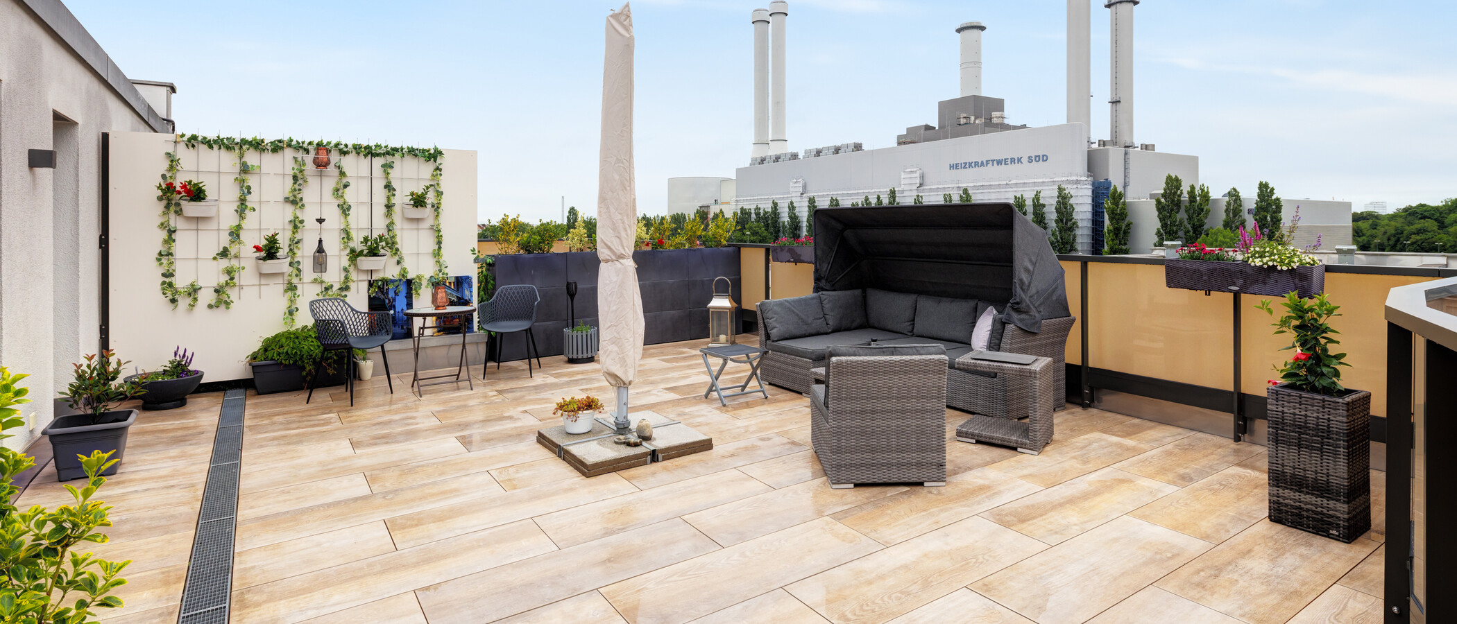 appartement avec terrasse sur le toit München Sendling 02 terrasse sur le toit 14873