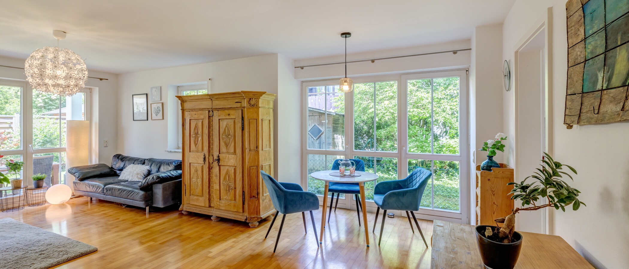 appartement avec jardin München Pasing 01 pièce à vivre 14874