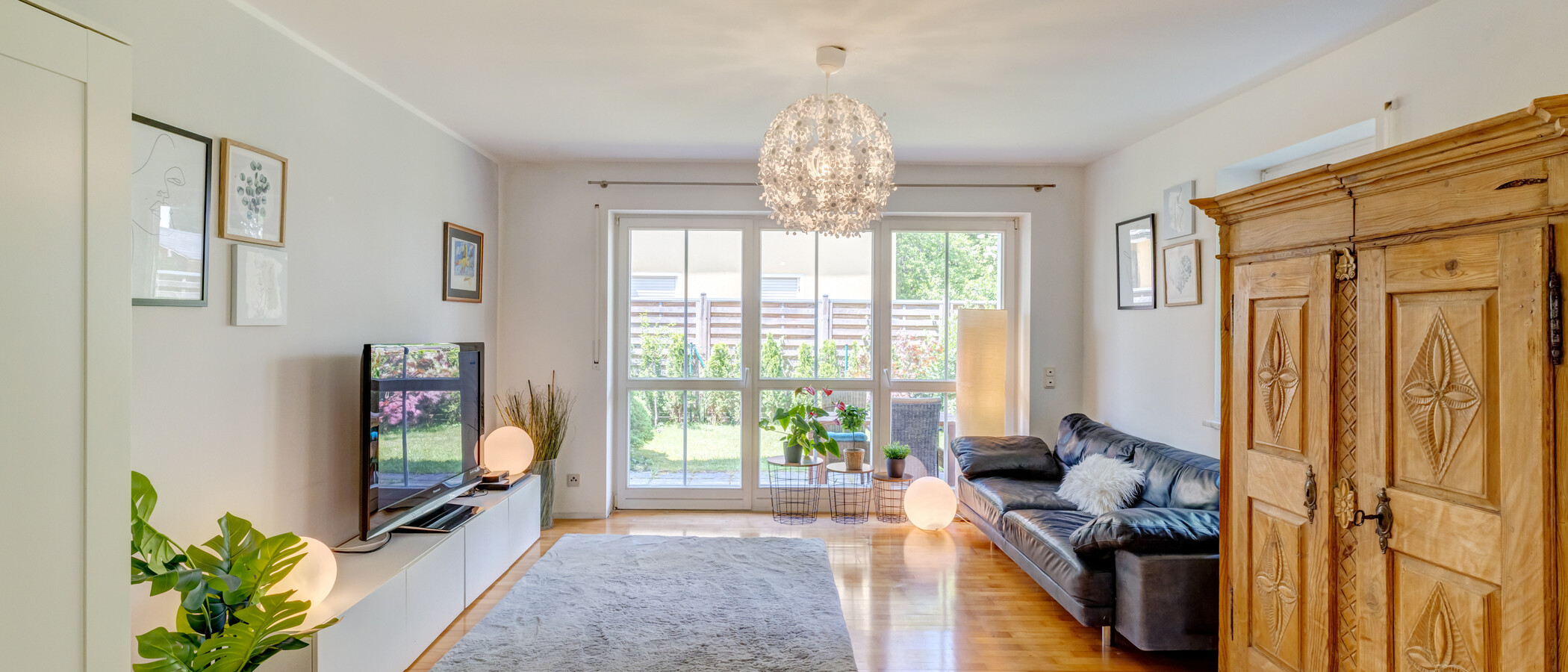 appartement avec jardin München Pasing 02 pièce à vivre 14874