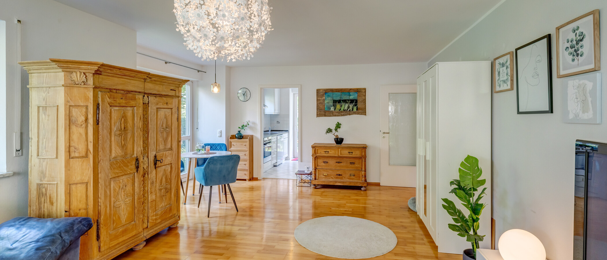 appartement avec jardin München Pasing 04 pièce à vivre 14874