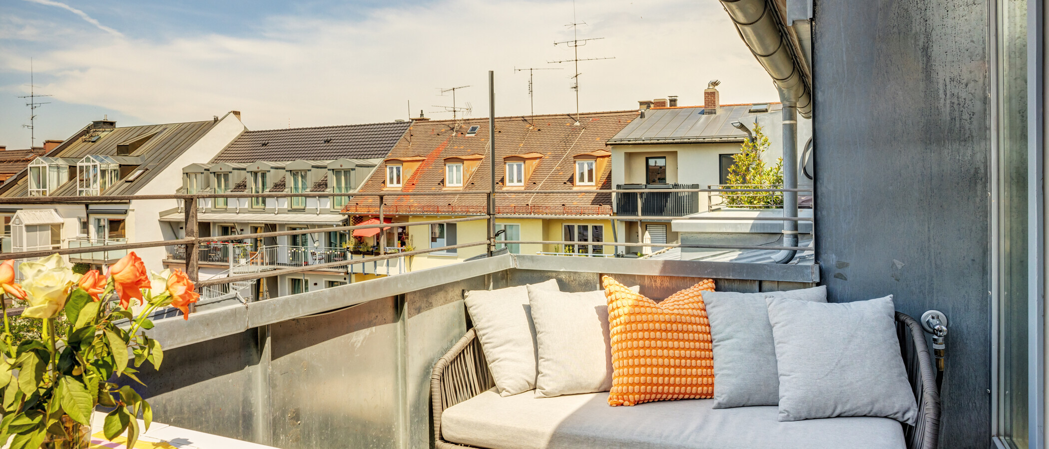 appartement avec mezzanine München Maxvorstadt 03 balcon 14890