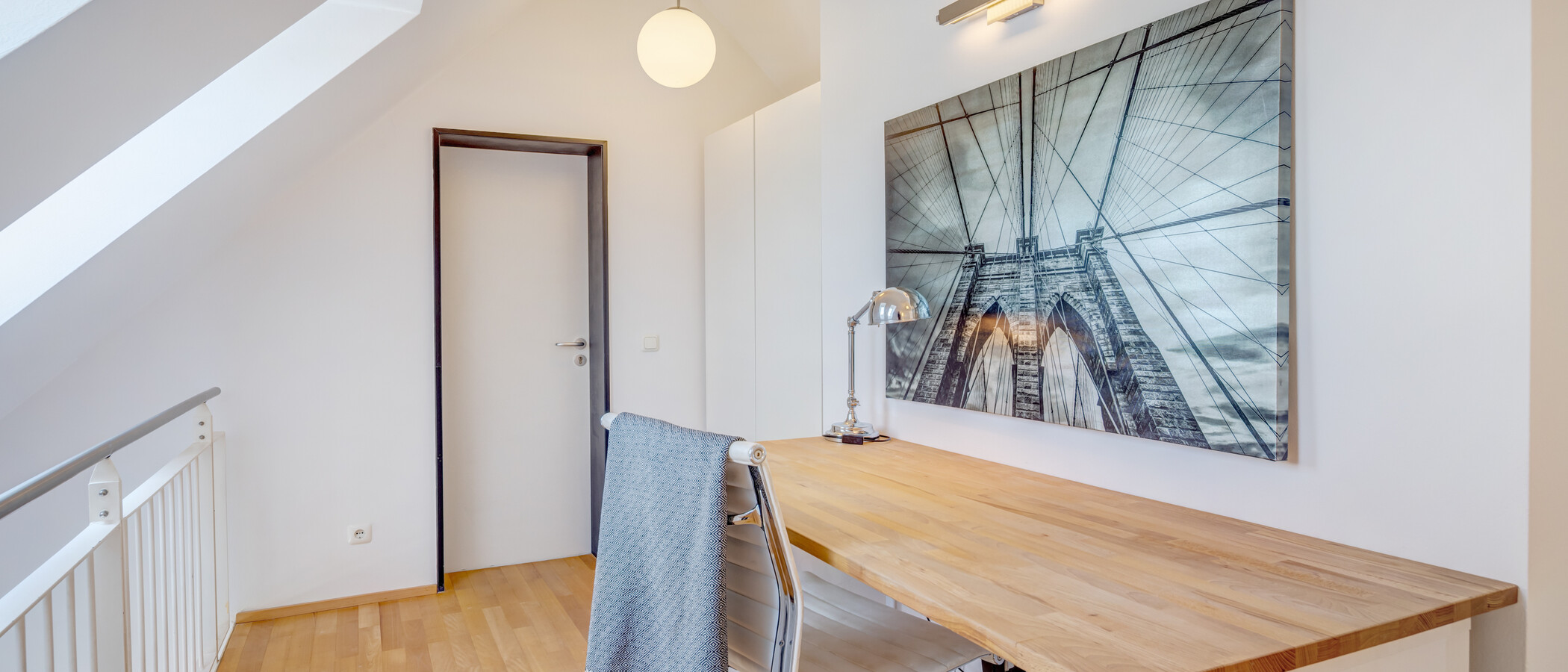 appartement avec mezzanine München Maxvorstadt 02 coin bureau 14890