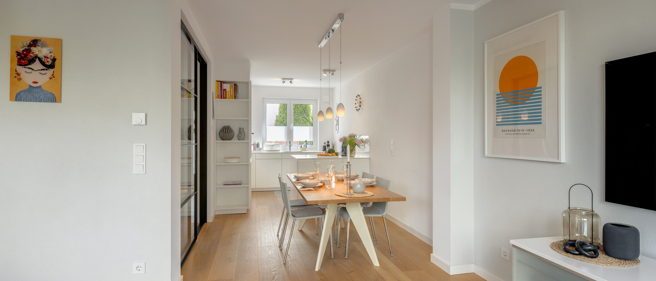 maison mitoyenne placée au milieu de la rangée München Untermenzing 04 pièce à vivre 14892