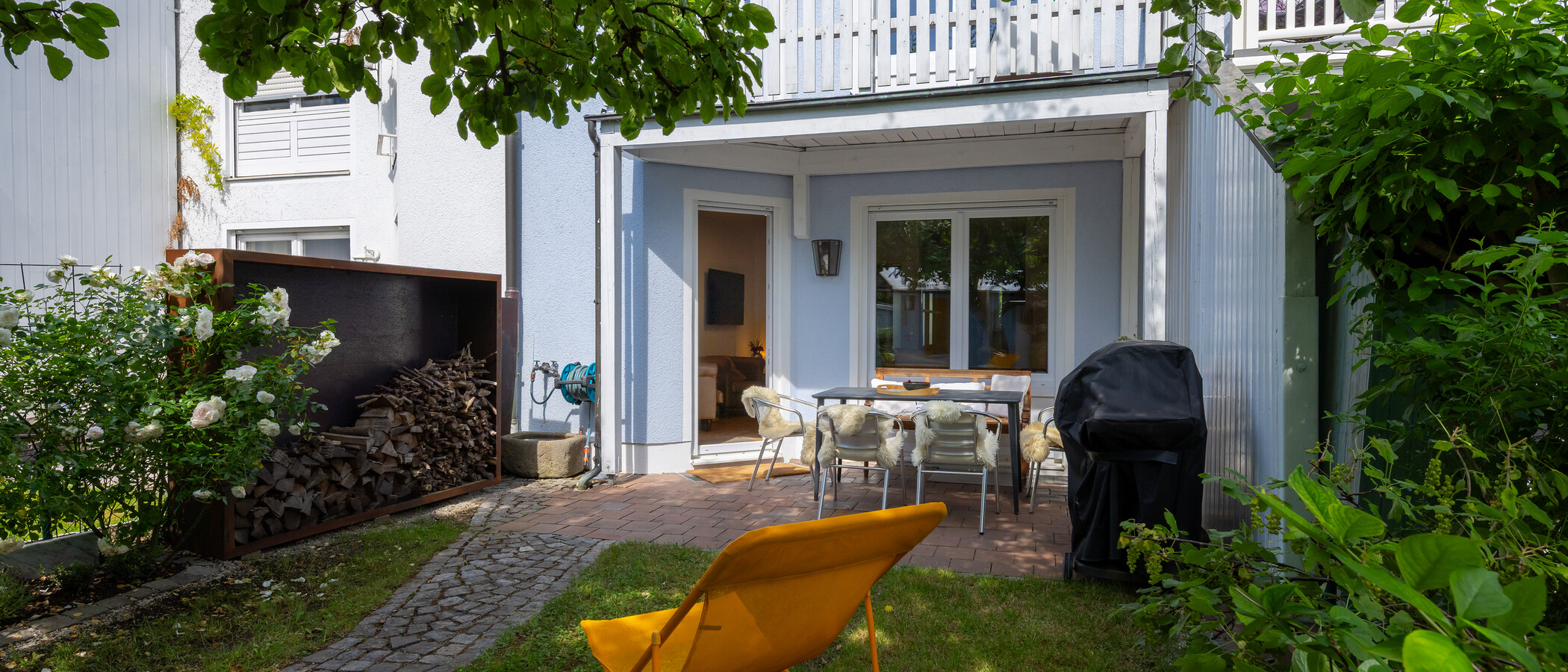 maison mitoyenne placée au milieu de la rangée München Untergiesing 02 jardin 14900