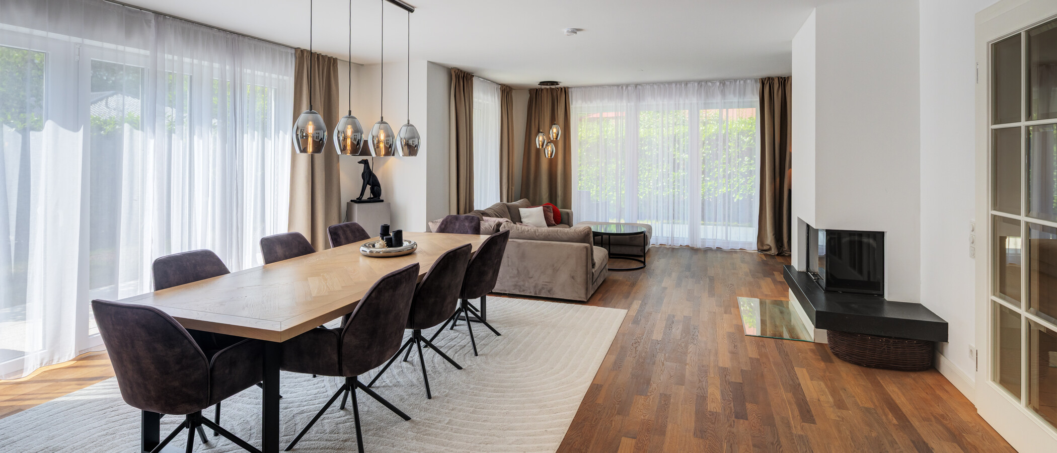 appartement avec jardin München Freimann 03 pièce à vivre 14904