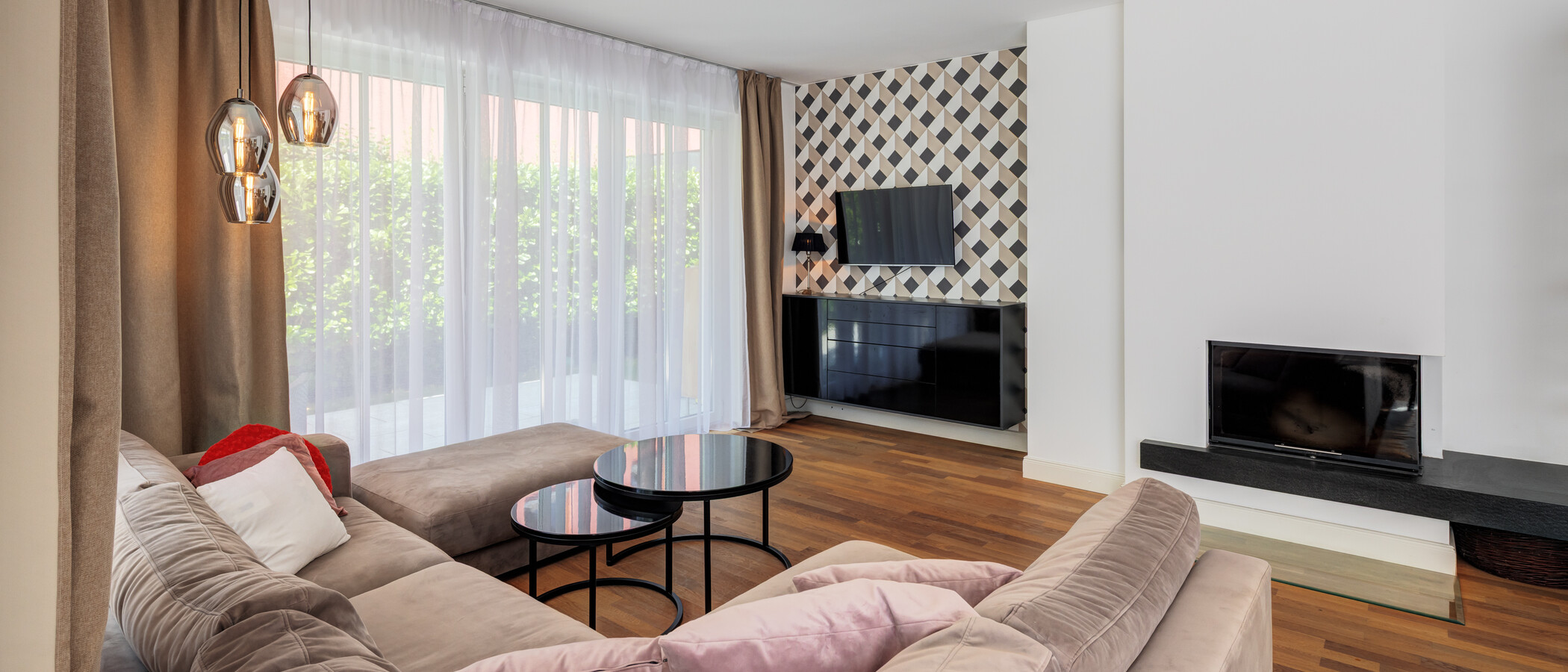 appartement avec jardin München Freimann 04 pièce à vivre 14904