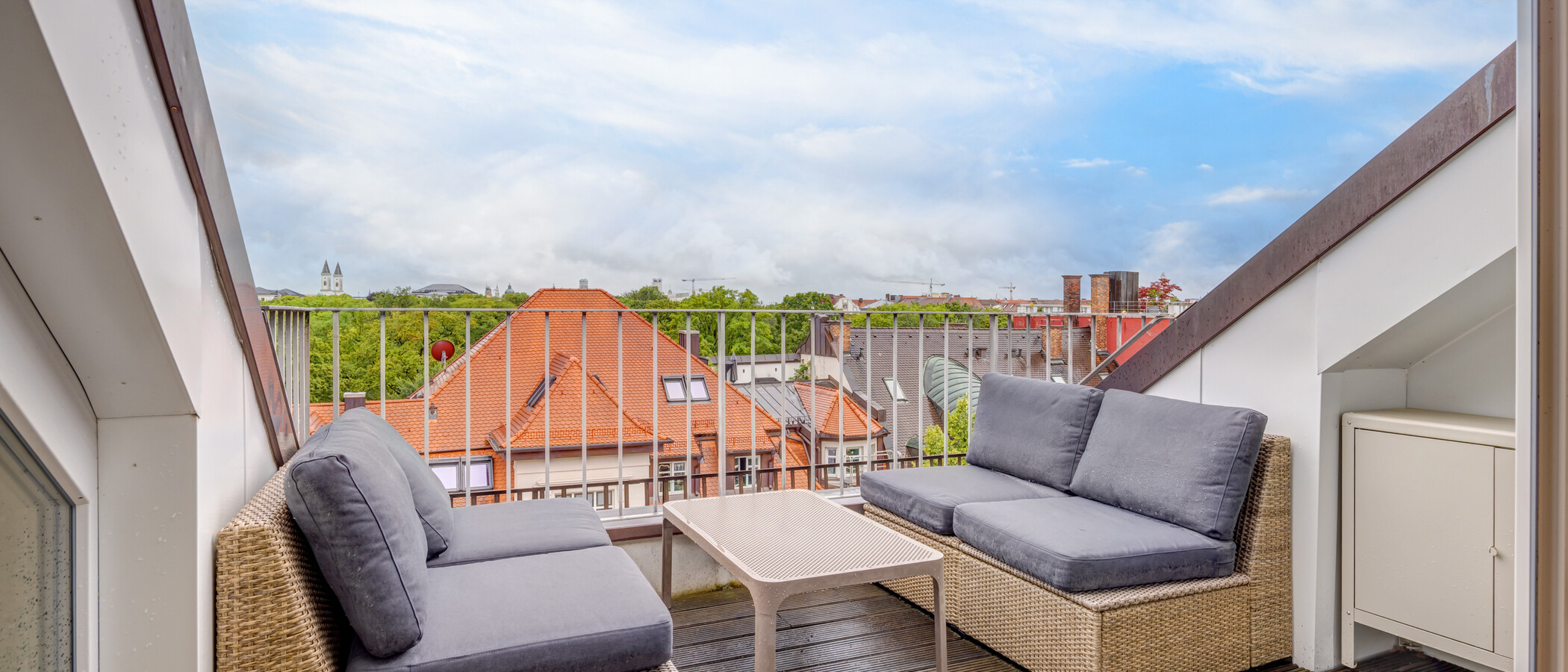 appartement style maisonnette München Schwabing 01 terrasse sur le toit 14908