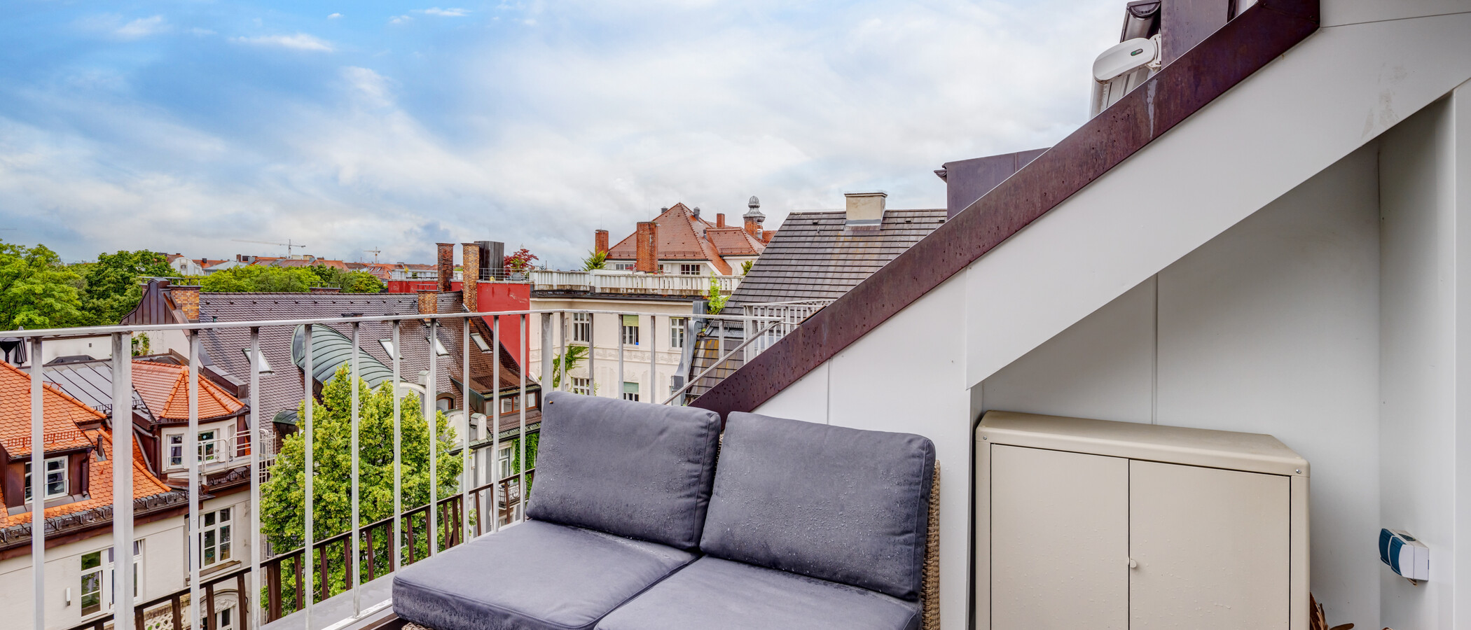 appartement style maisonnette München Schwabing 03 terrasse sur le toit 14908