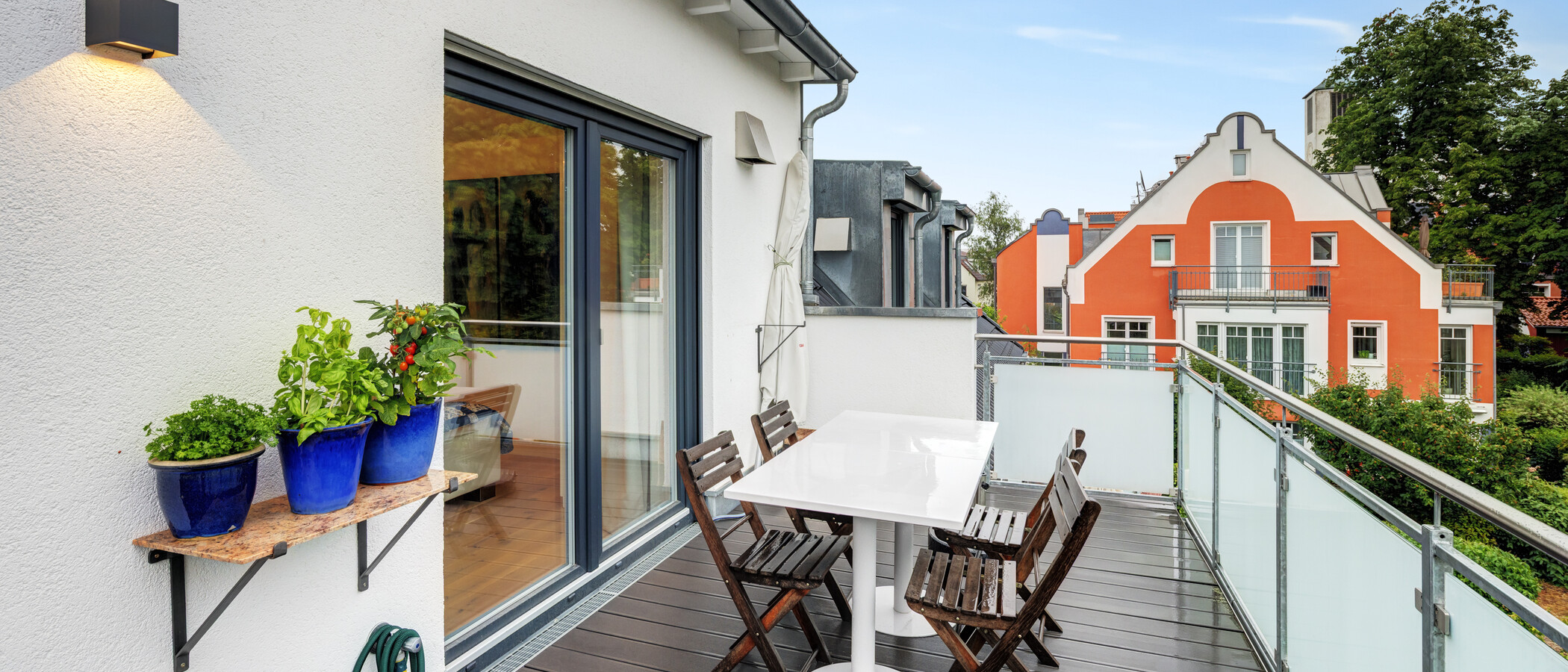 appartement sous les toits München Allach 01 terrasse sur le toit 14913