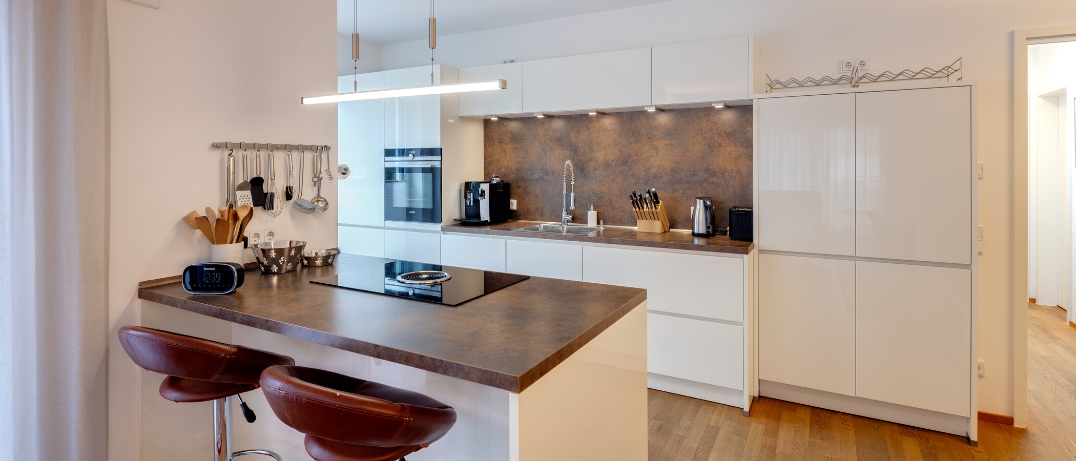 appartement avec terrasse sur le toit München Menterschwaige 01 cuisine 14914