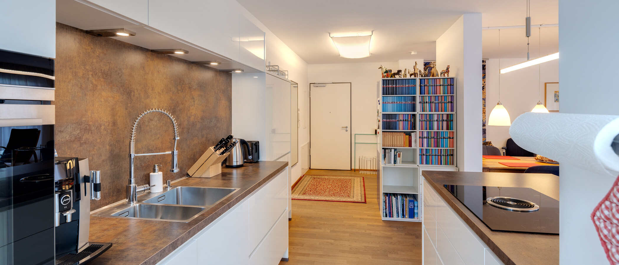 appartement avec terrasse sur le toit München Menterschwaige 04 cuisine 14914