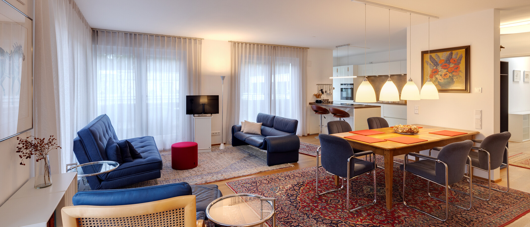 appartement avec terrasse sur le toit München Menterschwaige 02 pièce à vivre 14914