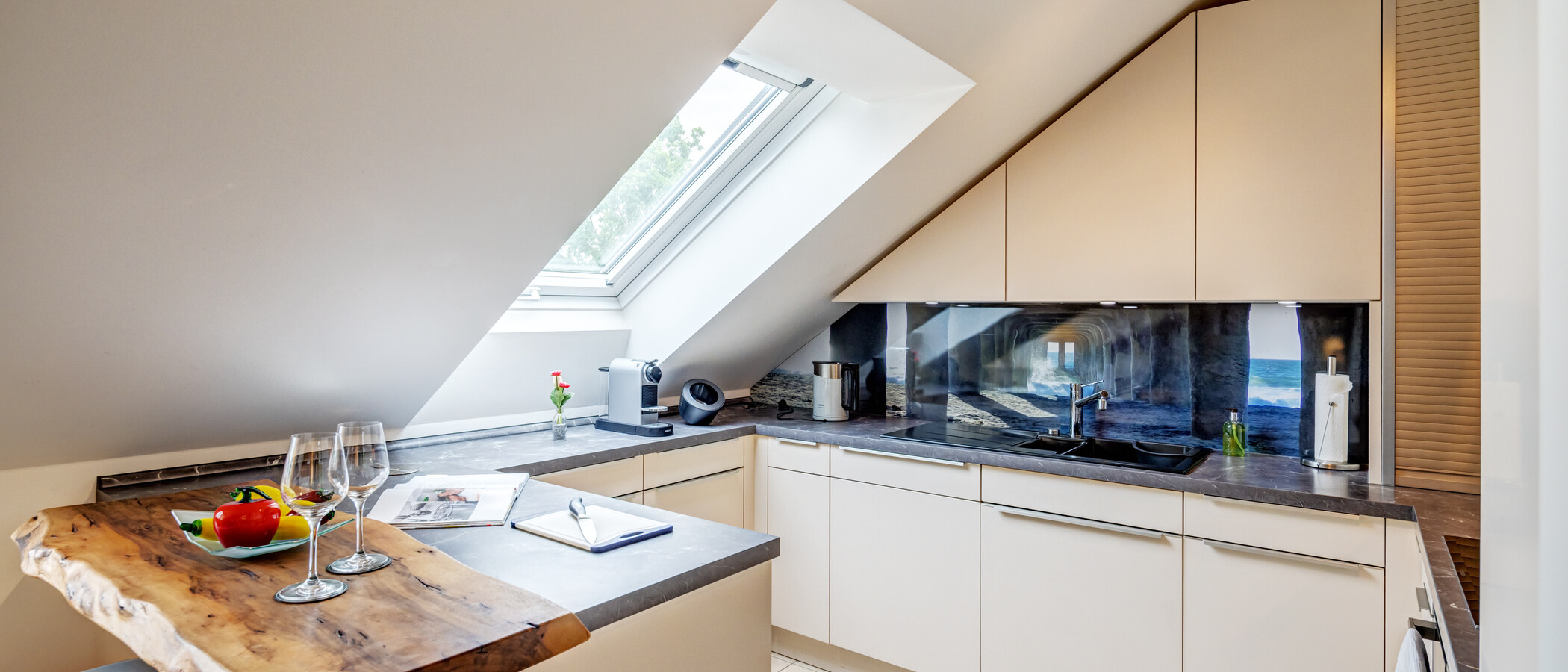 appartement sous les toits München Obergiesing 01 cuisine 14920
