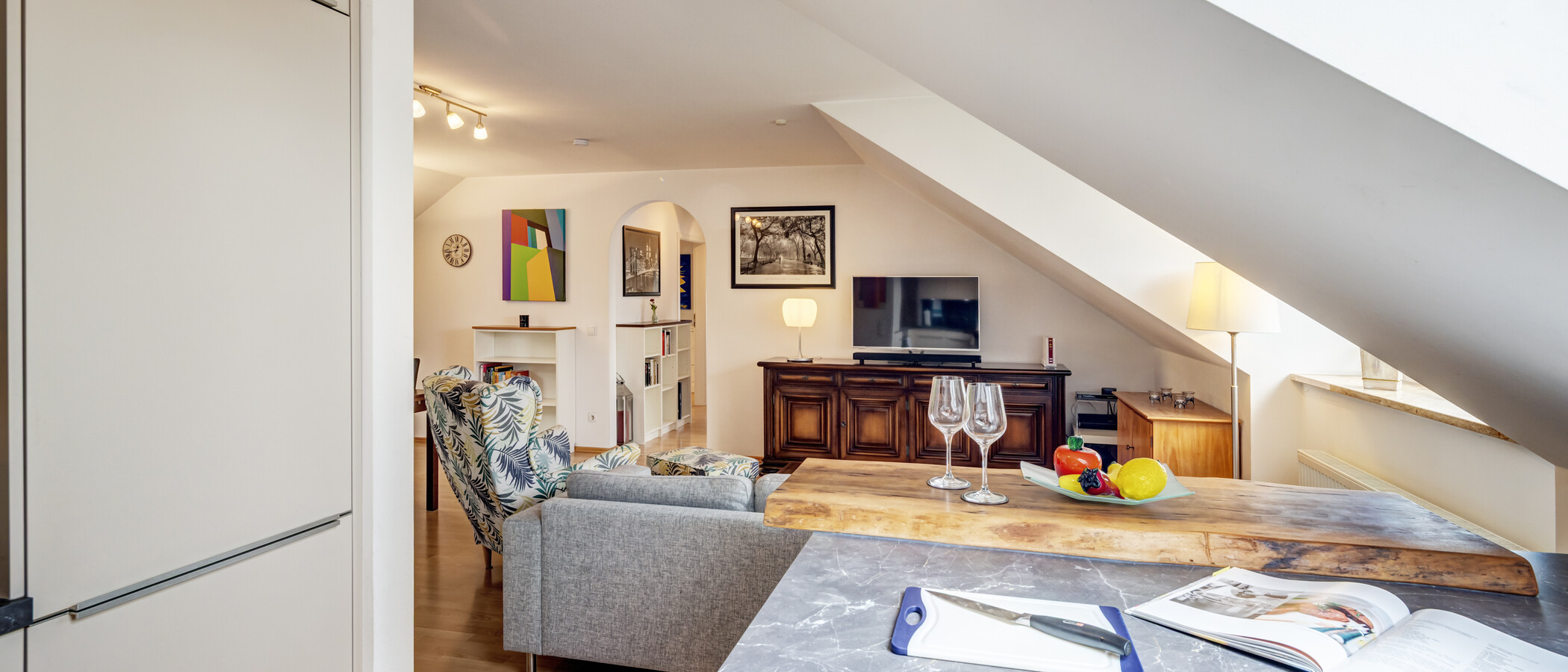 appartement sous les toits München Obergiesing 04 cuisine 14920