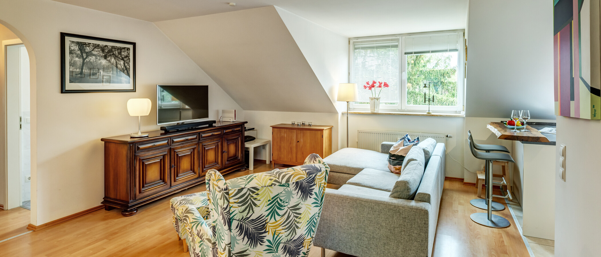 appartement sous les toits München Obergiesing 02 pièce à vivre 14920