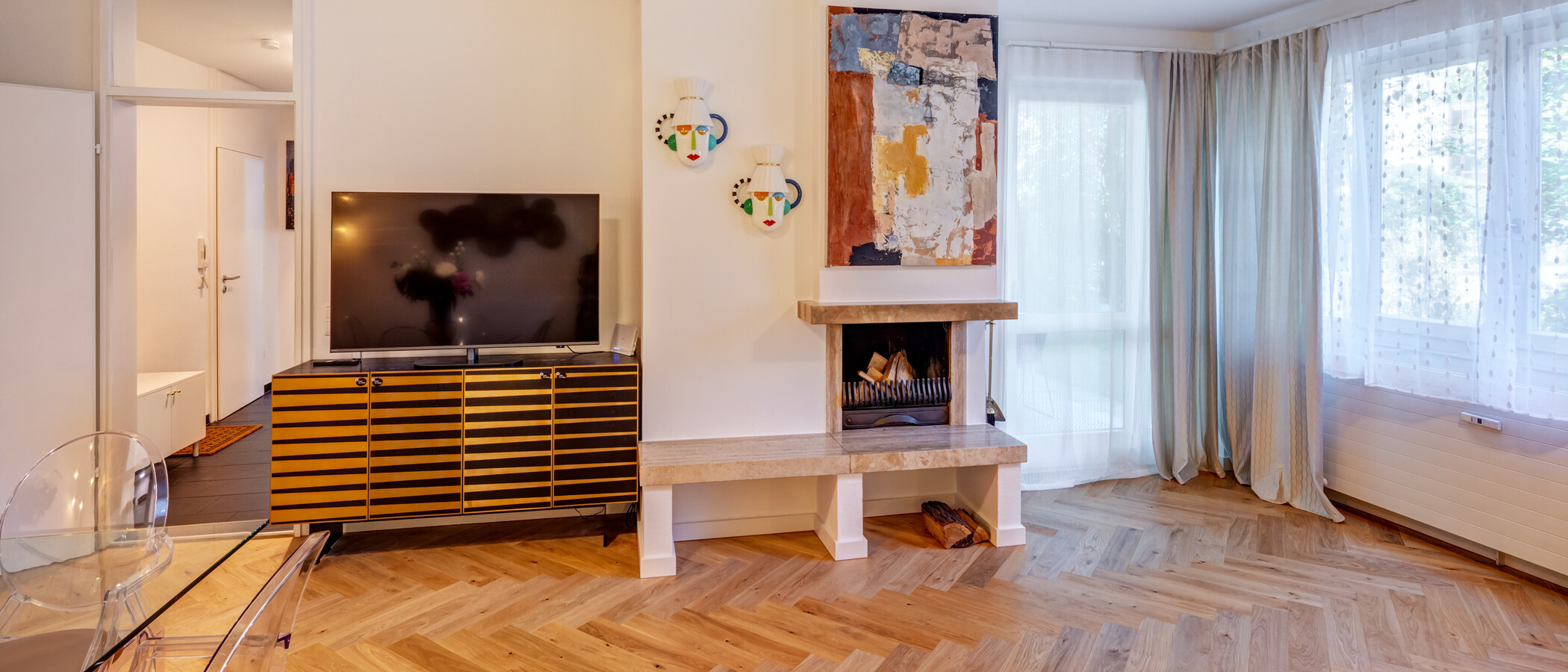 appartement avec jardin München Herzogpark 03 pièce à vivre 14929