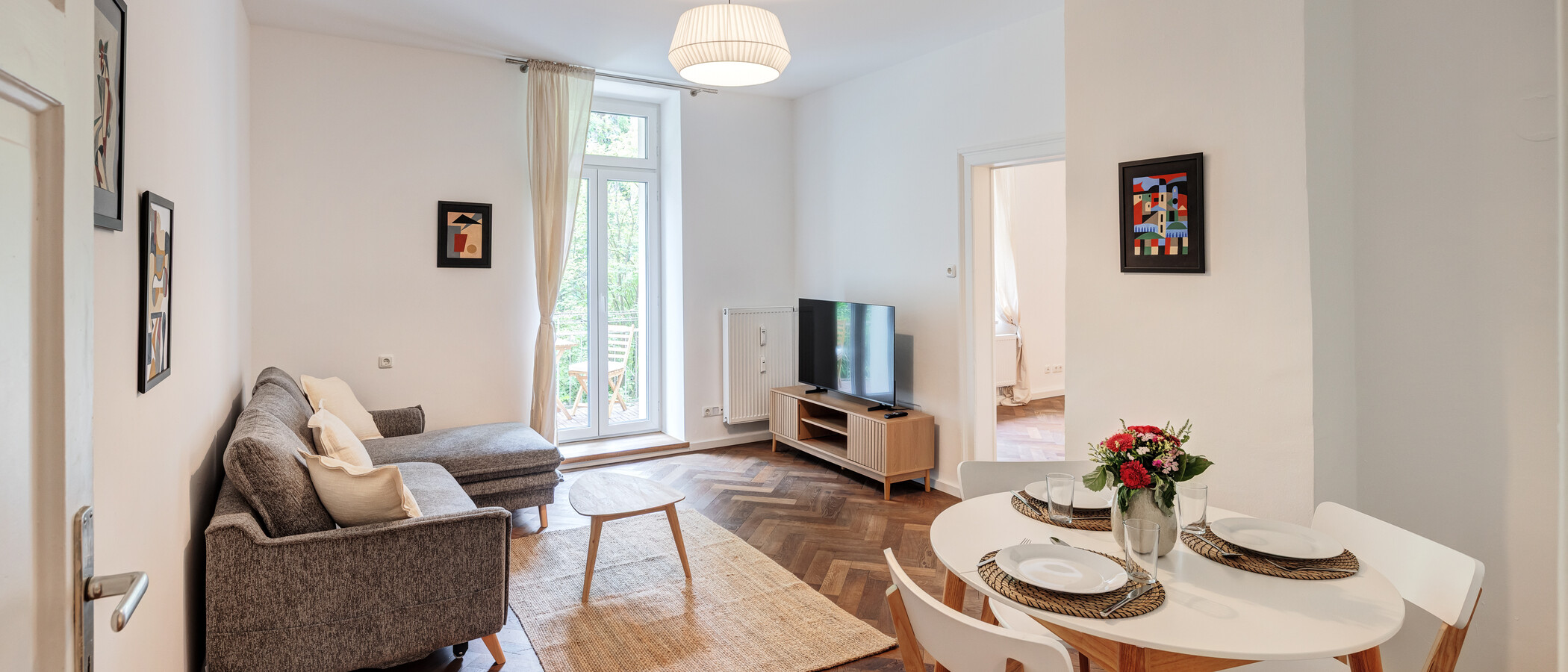 appartement München Neuhausen 01 pièce à vivre 14942