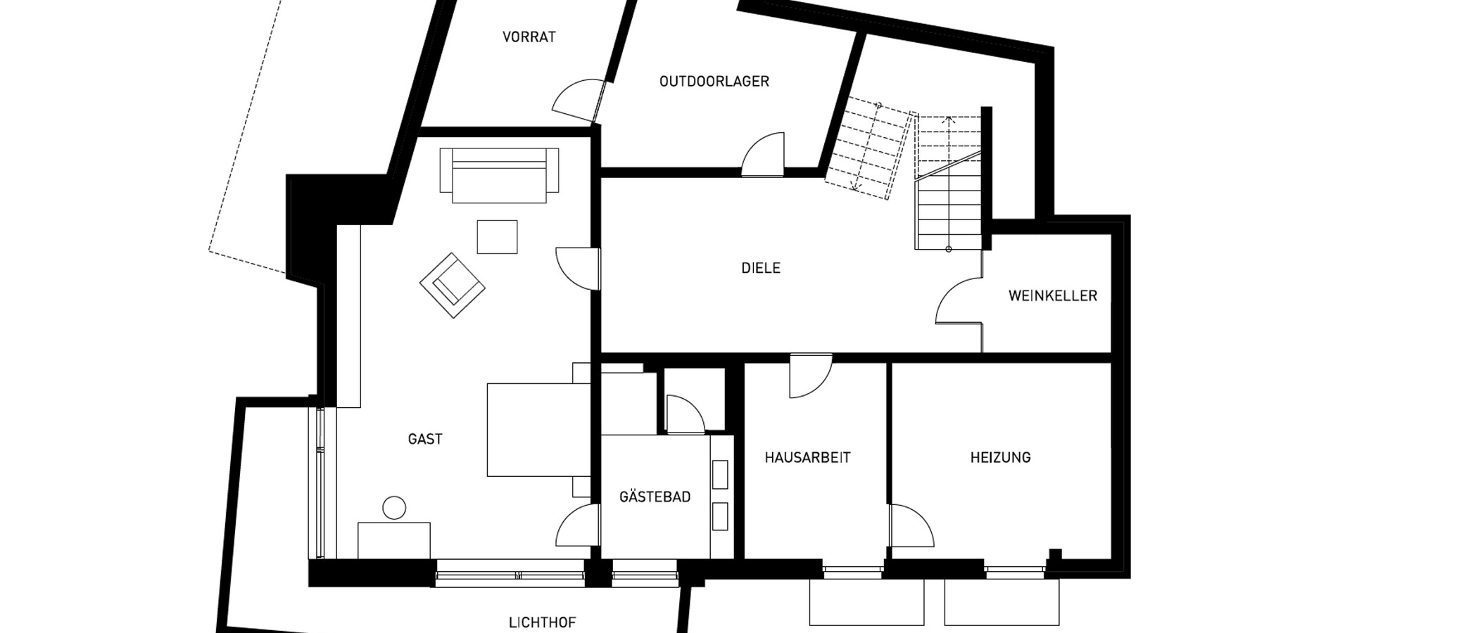 villa München Harlaching 01 plan d'étage 14944
