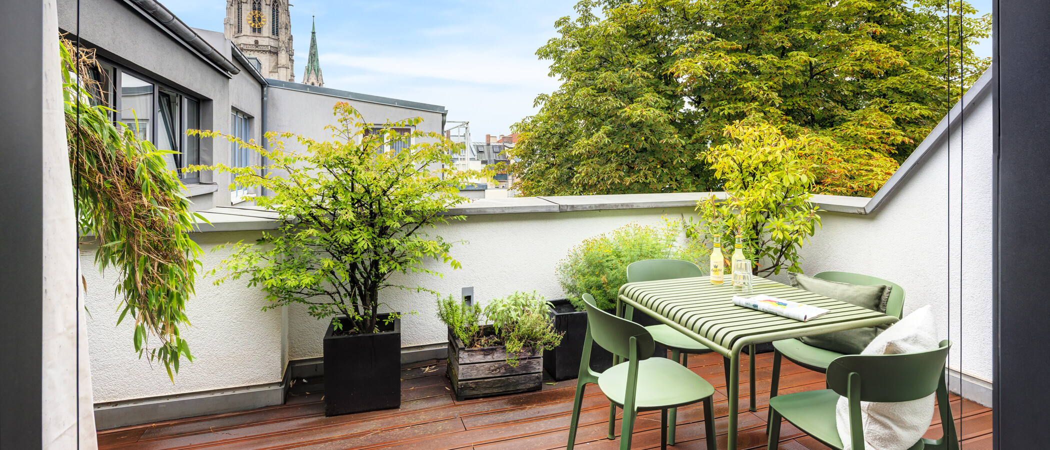 appartement avec terrasse sur le toit München Ludwigsvorstadt 01 terrasse sur le toit 14956