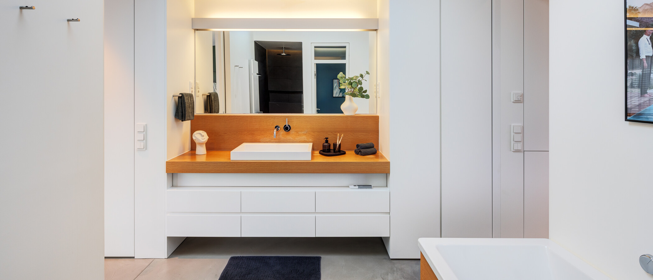appartement avec terrasse sur le toit München Ludwigsvorstadt 01 1ère salle de bain 14956