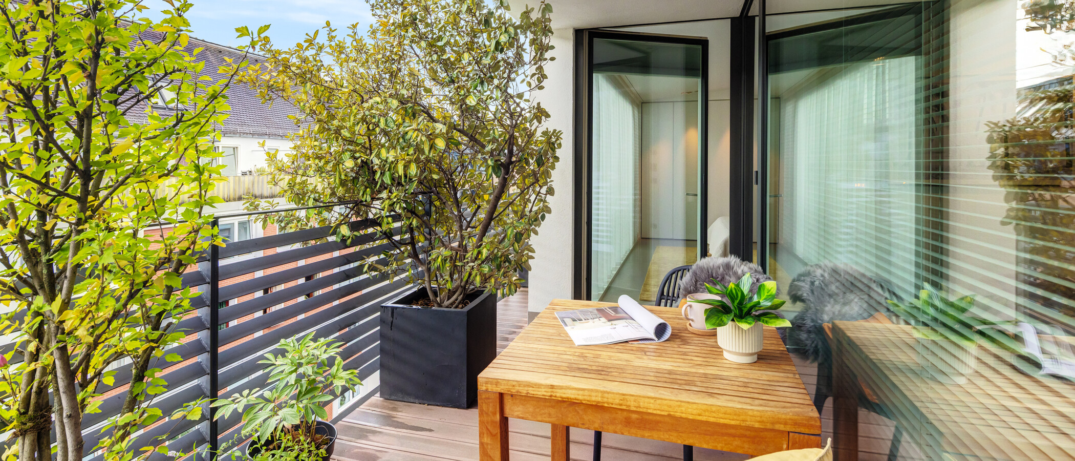 appartement avec terrasse sur le toit München Ludwigsvorstadt 02 1ere Loggia 14956