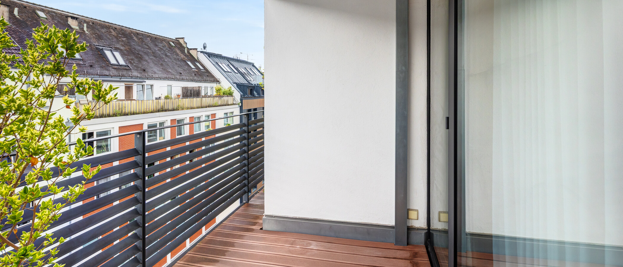appartement avec terrasse sur le toit München Ludwigsvorstadt 02 2eme Loggia 14956