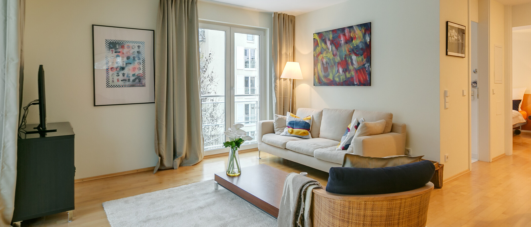 appartement München Glockenbachviertel 02 salon 1496