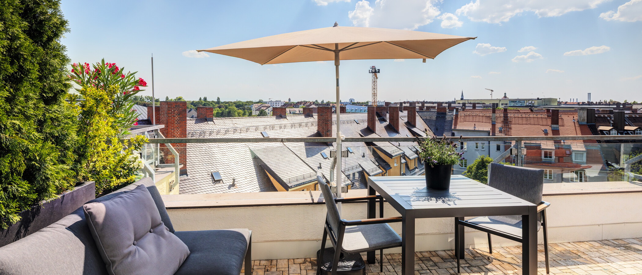 appartement style maisonnette München Haidhausen 03 terrasse sur le toit 14963
