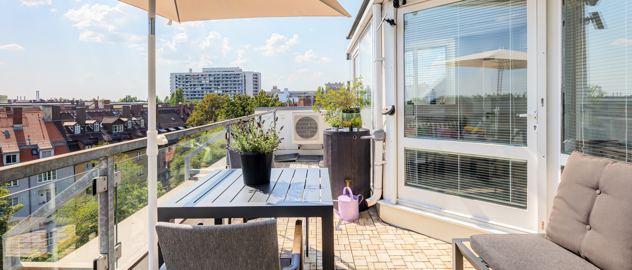 appartement style maisonnette München Haidhausen 04 terrasse sur le toit 14963