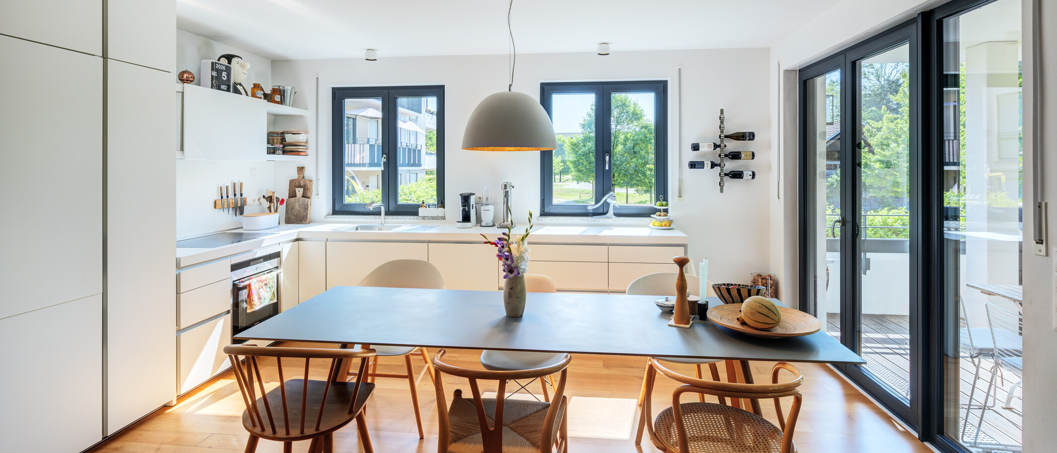 appartement style maisonnette München Oberföhring 01 cuisine 14969