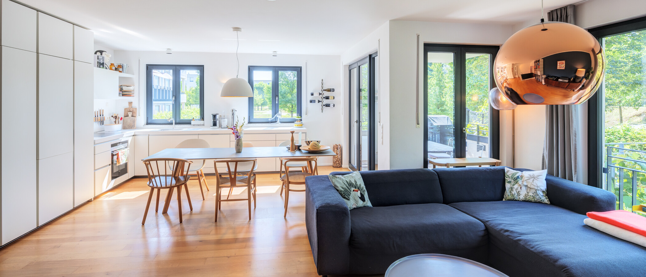 appartement style maisonnette München Oberföhring 04 pièce à vivre 14969