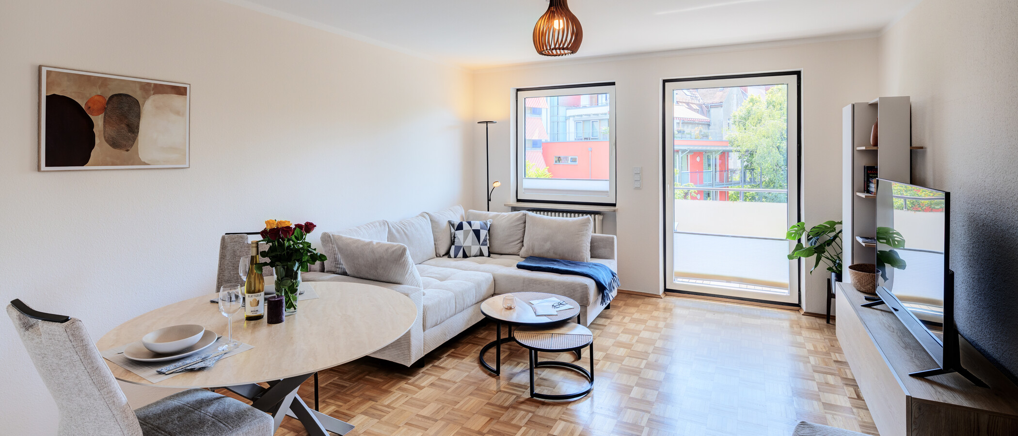 appartement München Untergiesing 01 salle de séjour 14971