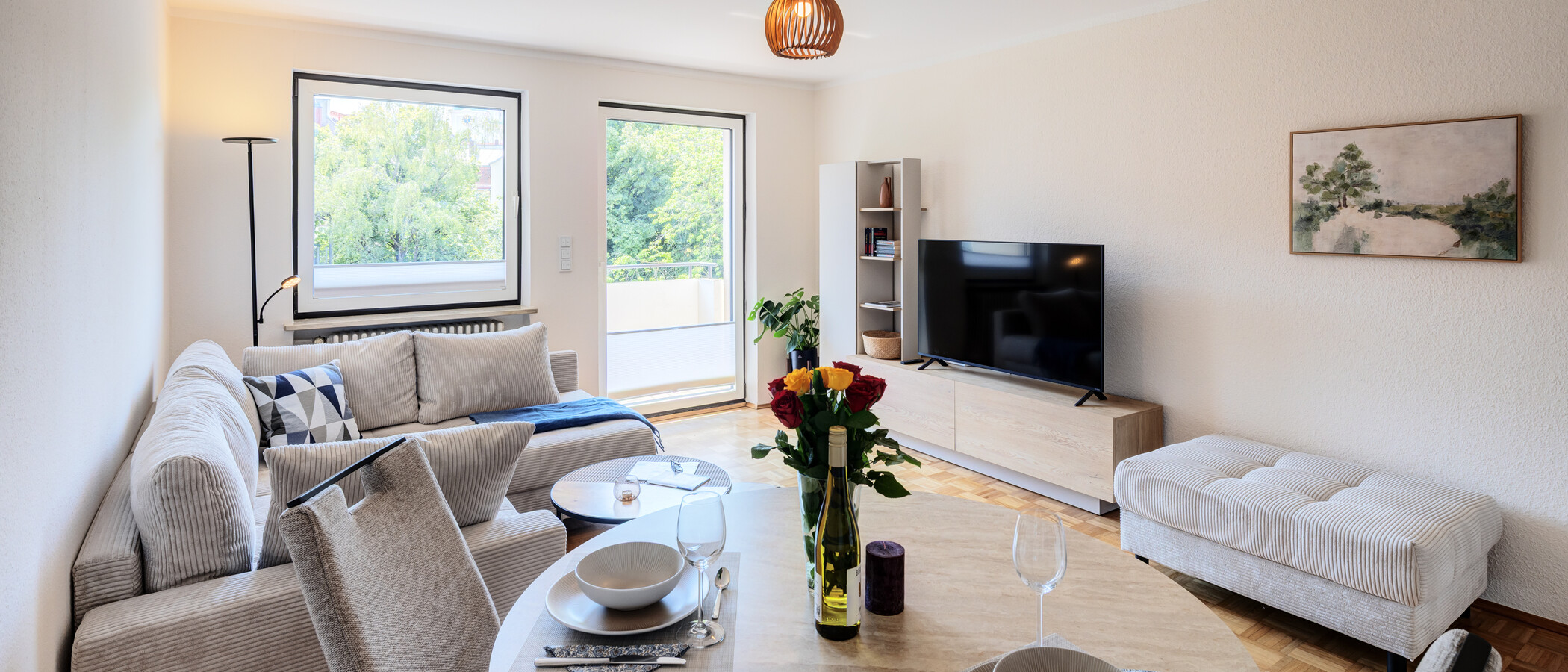 appartement München Untergiesing 02 salle de séjour 14971