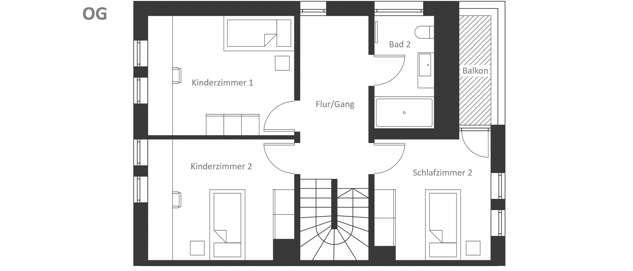 maison mitoyenne Herrsching am Ammersee 02 plan d'étage 14978